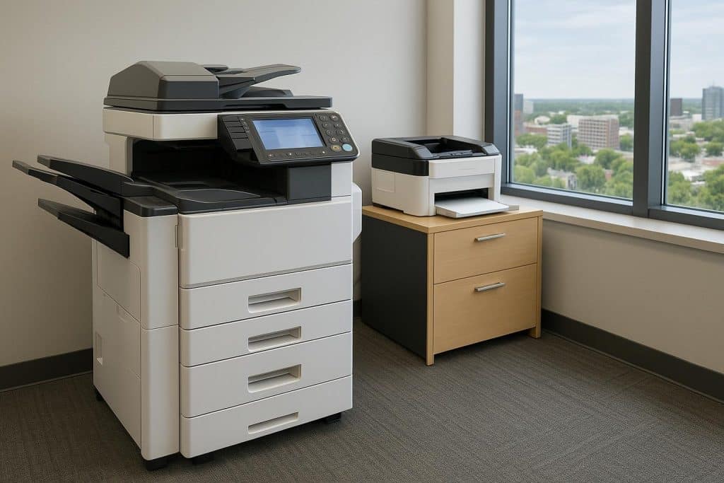 The Top Office Copiers and Printers in Mandeville, LA Modern office copiers and printers in a professional Mandeville, LA business workspace