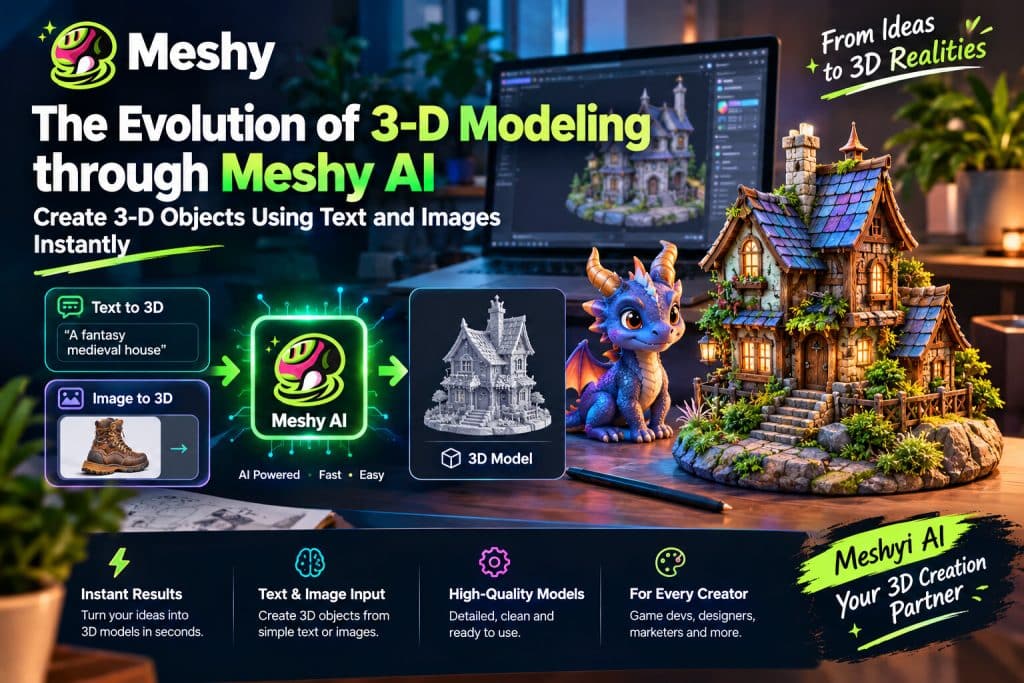 The Evolution of 3D Modeling with Meshy AI: Create 3D Objects from Text and Images Image 1 of The Evolution of 3D Modeling with Meshy AI: Create 3D Objects from Text and Images